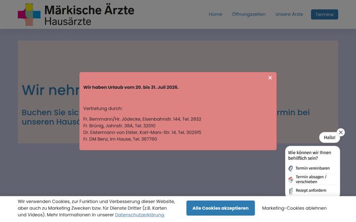 Screenshot of maerkische-aerzte.de