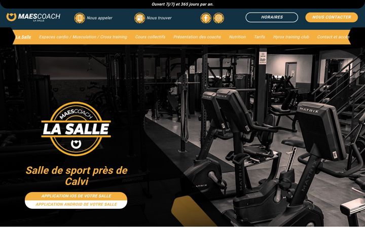 Screenshot of maescoach.fr