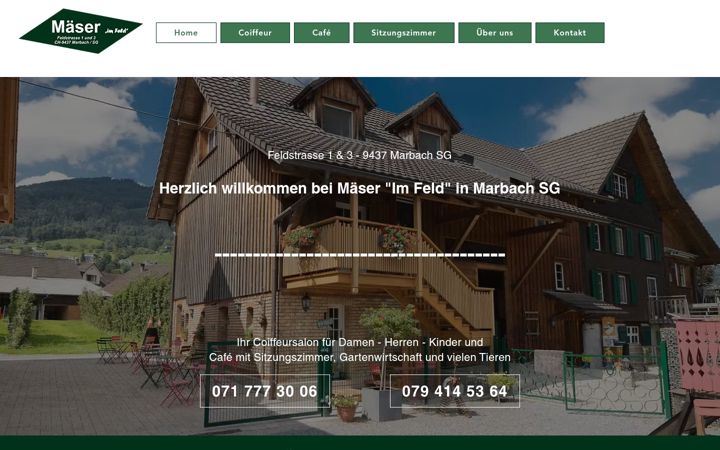 Screenshot of maeserimfeld.ch