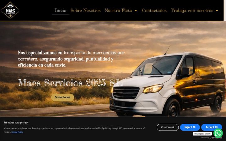 Screenshot of maeservicios.com