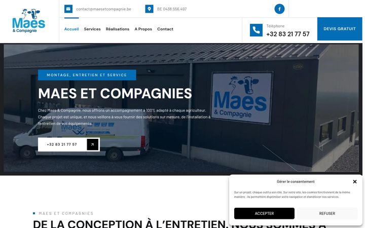 Screenshot of maesetcompagnie.be