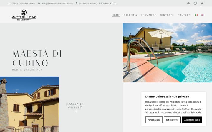 Screenshot of maestacudinoarezzo.com