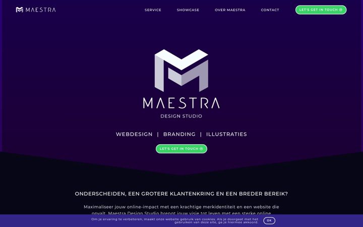 Screenshot of maestra-design.nl