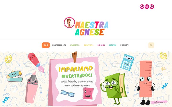 Screenshot of maestraagnese.com