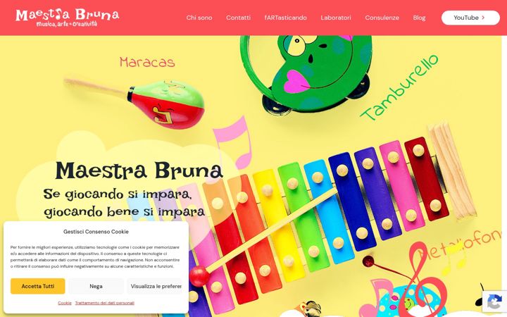 Screenshot of maestrabruna.it