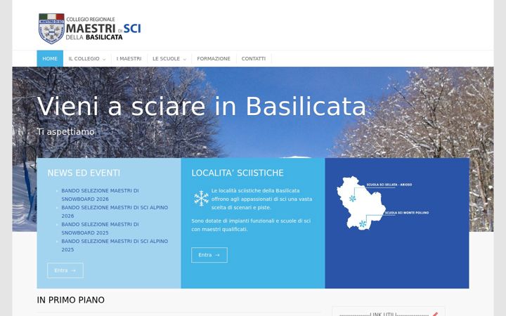 Screenshot of maestriscibasilicata.it