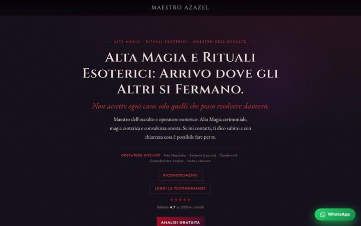 Screenshot of maestro-azazel.it