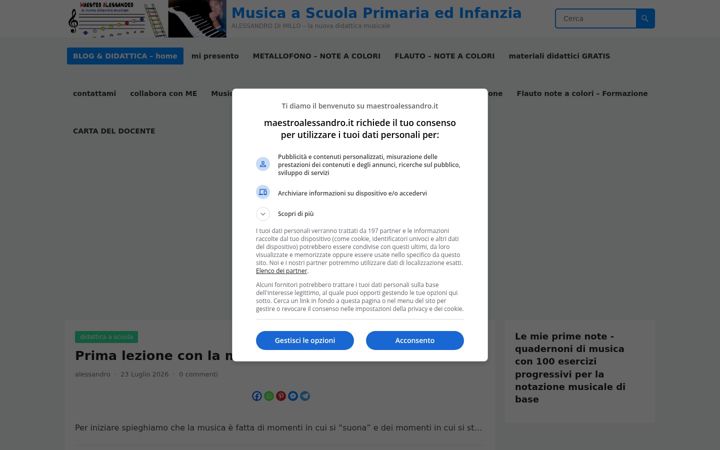 Screenshot of maestroalessandro.it