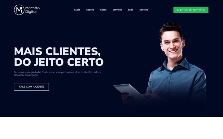 Screenshot of maestrodigital.com.br