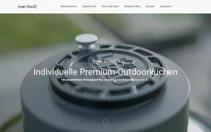 Screenshot of maetblack.de