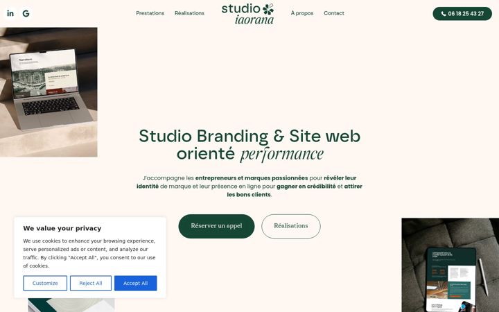 Screenshot of maevadelmas.com