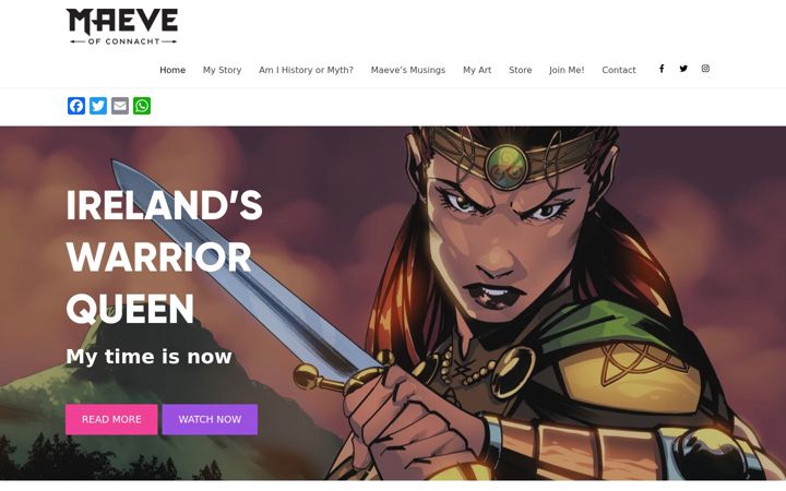 Screenshot of maeveofconnacht.com