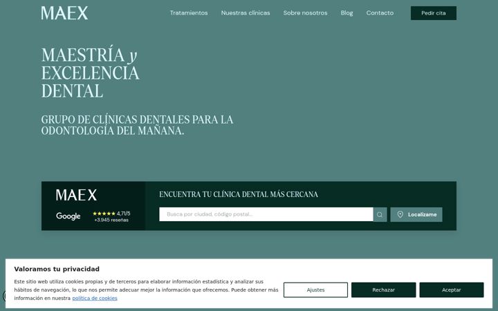 Screenshot of maexdental.com
