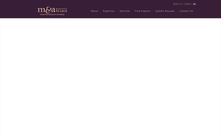 Screenshot of maexecsearch.com