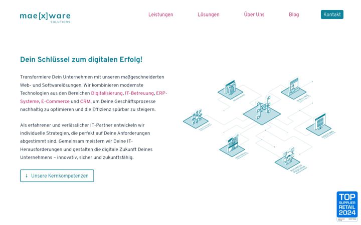 Screenshot of maexware-solutions.de