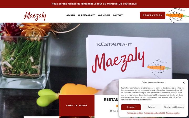 Screenshot of maezaly.com