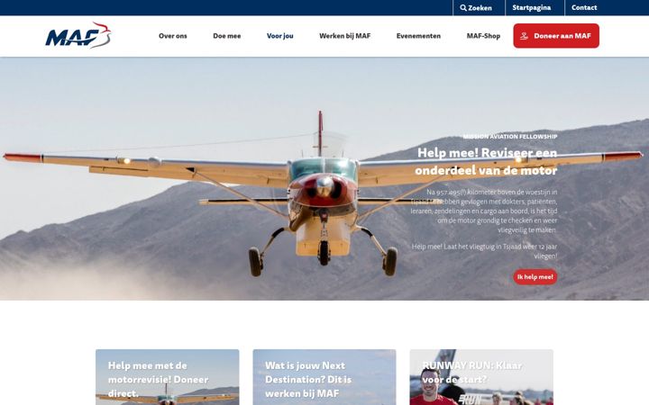 Screenshot of maf.nl
