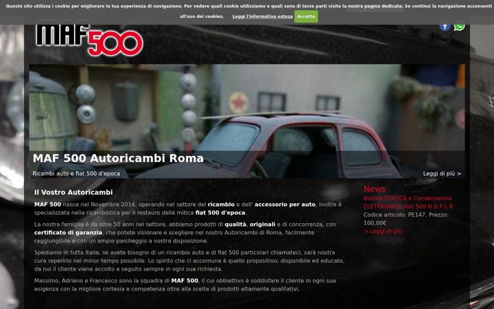 Screenshot of maf500.com
