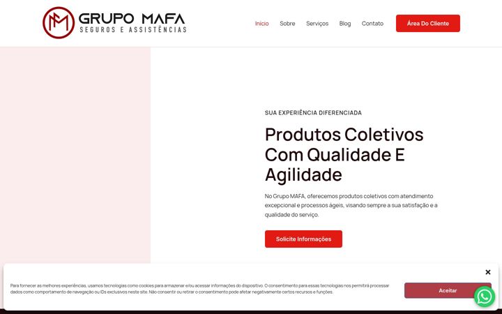 Screenshot of mafabrasil.com.br