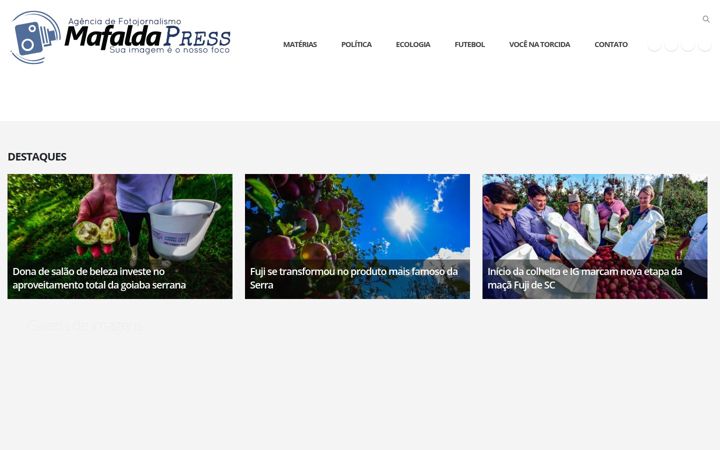 Screenshot of mafaldapress.com.br