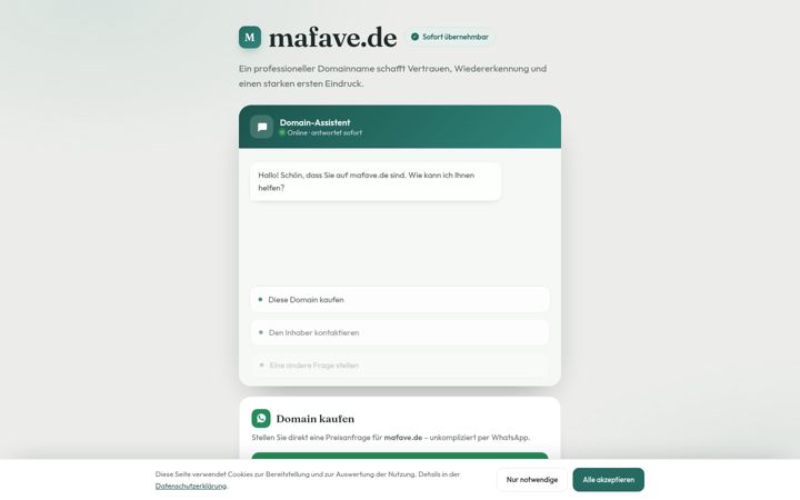 Screenshot of mafave.de