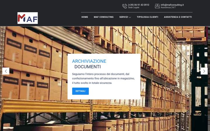Screenshot of mafconsulting.eu