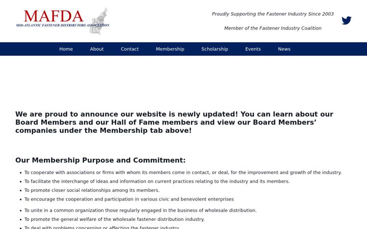 Screenshot of mafda.com