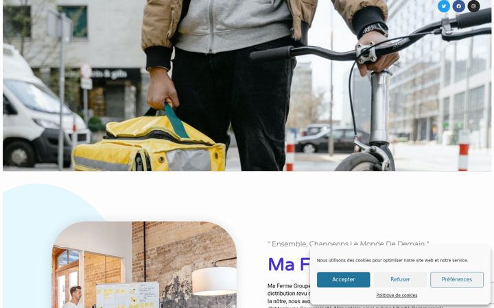 Screenshot of mafermegroupe.fr