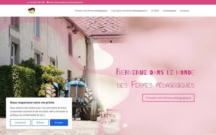 Screenshot of mafermepedagogique.be