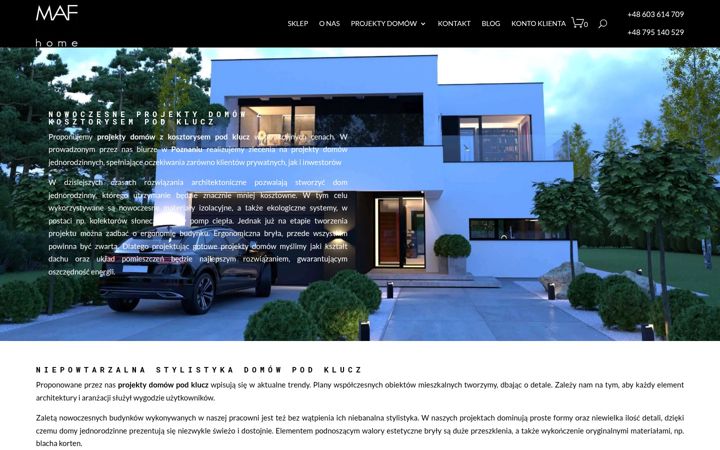 Screenshot of mafhome.pl