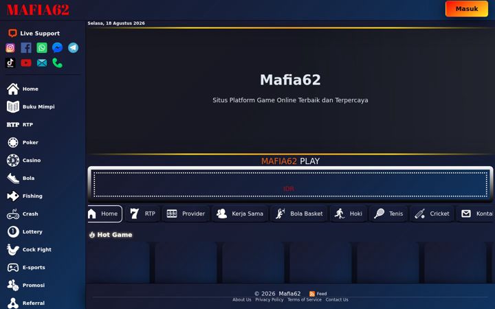 Screenshot of mafia62.com