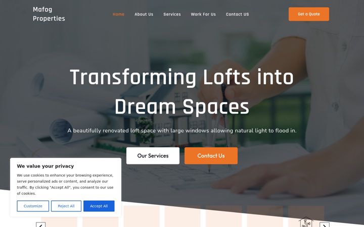 Screenshot of mafogproperties.com