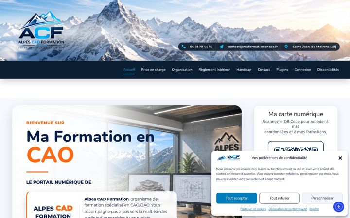 Screenshot of maformationencao.fr