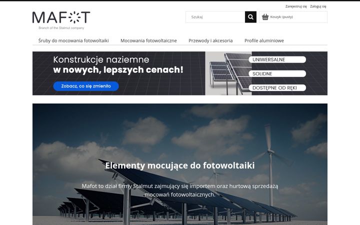 Screenshot of mafot.pl