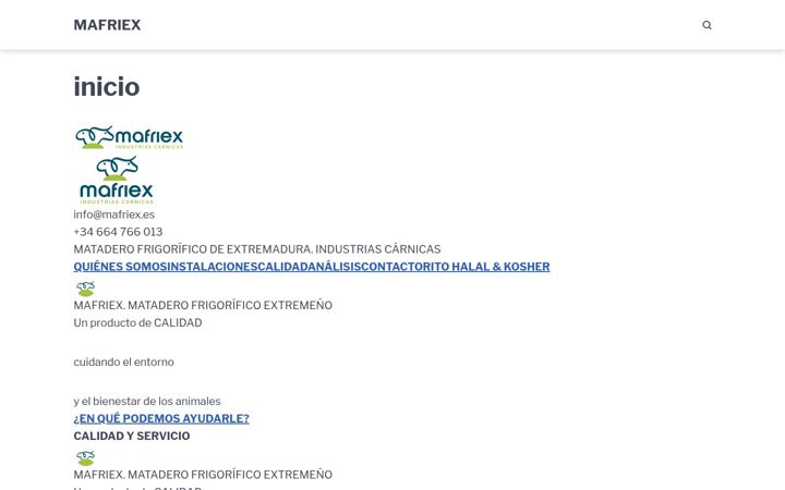 Screenshot of mafriex.es