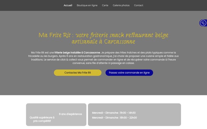 Screenshot of mafriterit.fr
