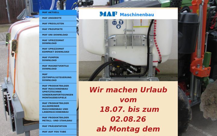 Screenshot of maftec-gau-bickelheim.de