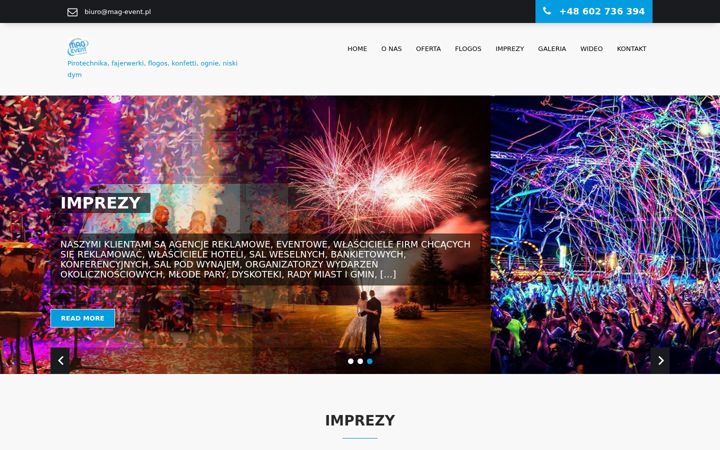 Screenshot of mag-event.pl