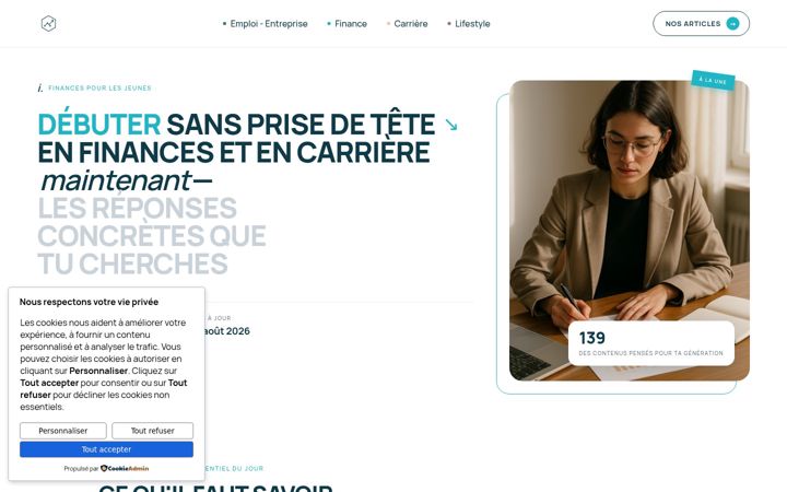 Screenshot of mag-jeunes.com