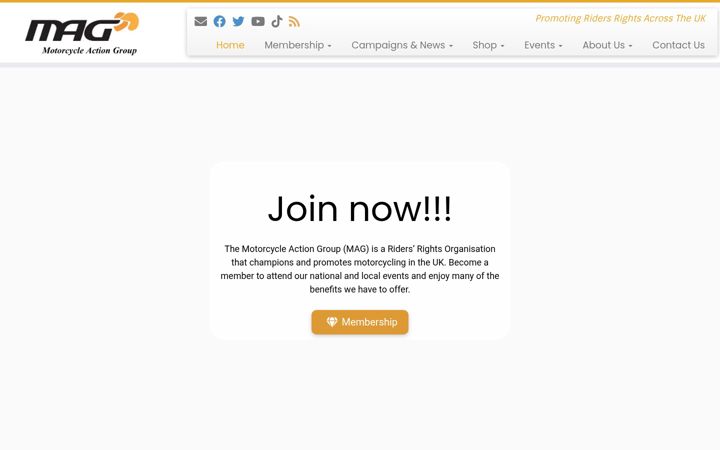 Screenshot of mag-uk.org