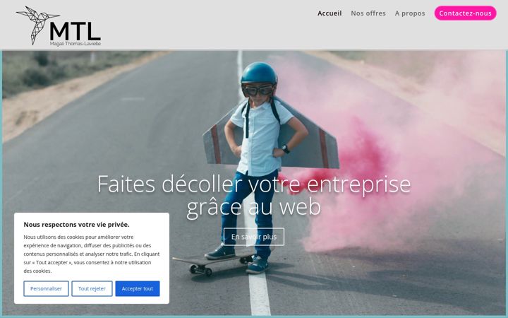 Screenshot of magalithomaslavielle.com