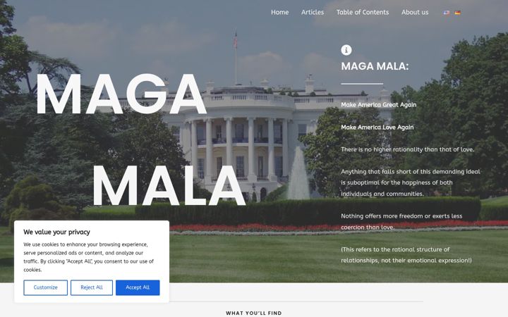 Screenshot of magamala.com
