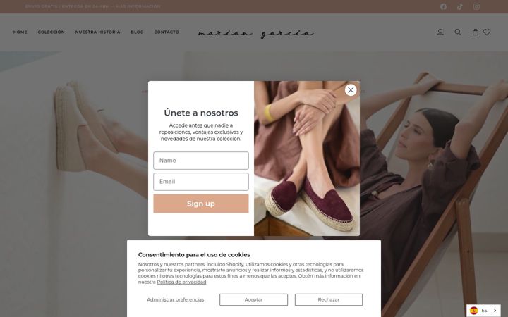 Screenshot of magashop.es