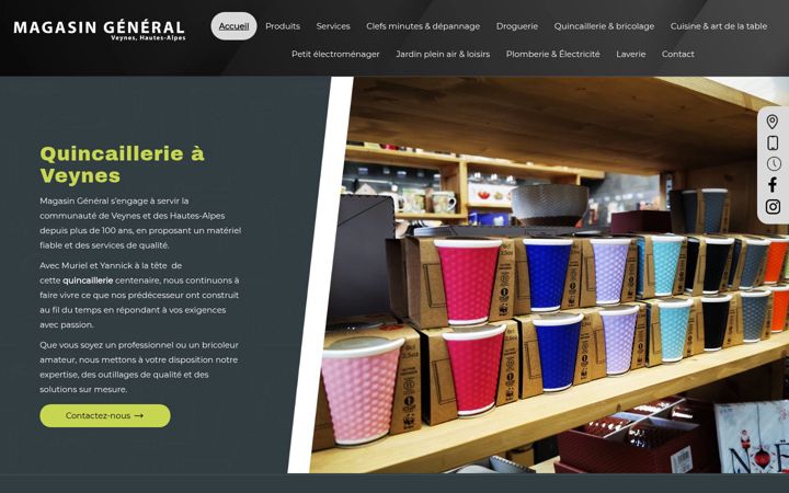 Screenshot of magasin-general-quincaillerie05.fr