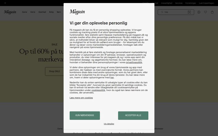 Screenshot von magasin.dk