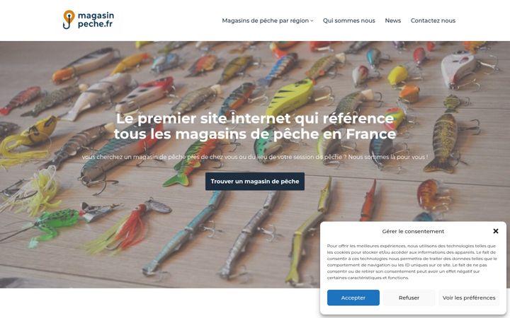 Screenshot of magasinpeche.fr