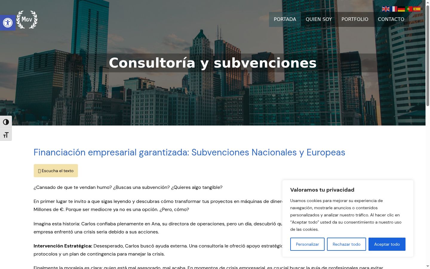 Screenshot tal-banner tal-kunsens muri qabel kwalunkwe interazzjoni