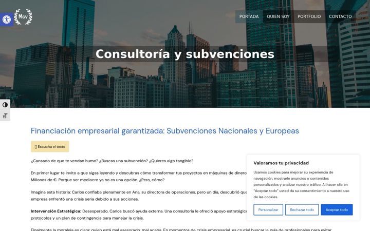 Screenshot of magavi.es