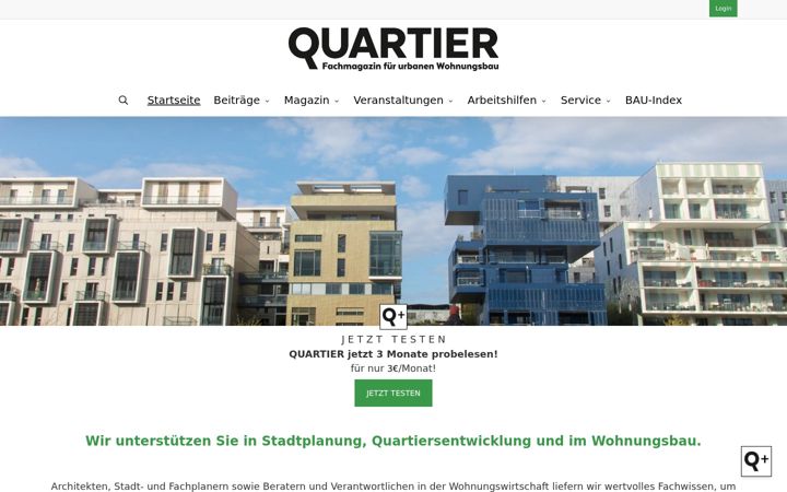 Screenshot of magazin-quartier.de