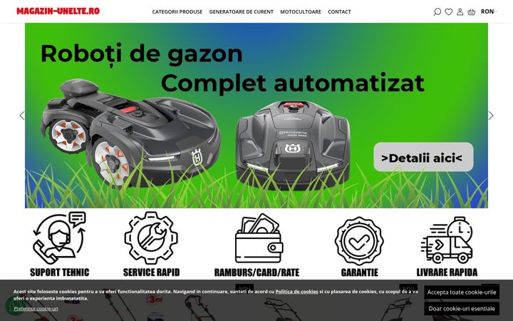 Posnetek zaslona magazin-unelte.ro